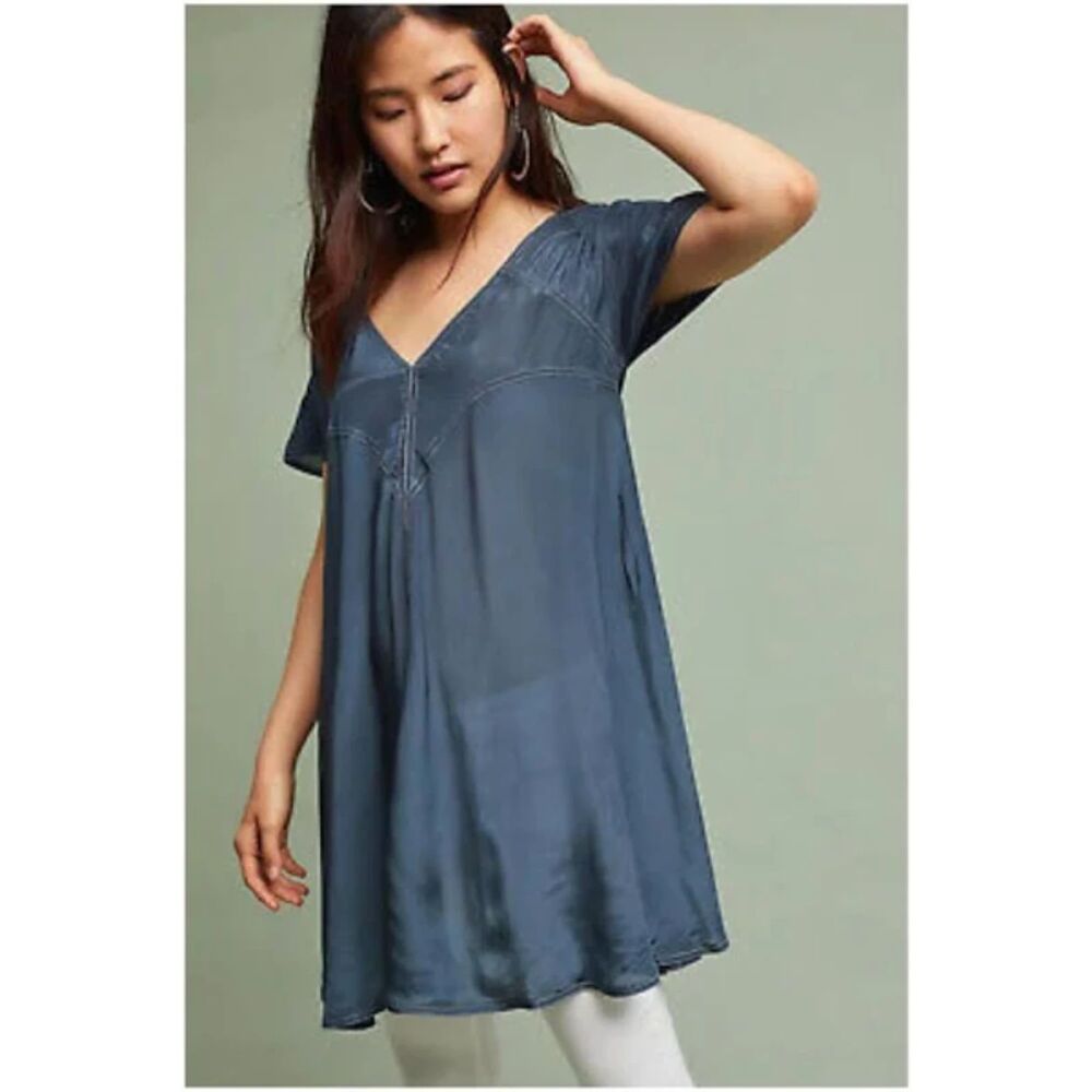 NWOT Anthropologie Dress/ Tunic By Akemi + Kin | Color: Blue | Size: XS